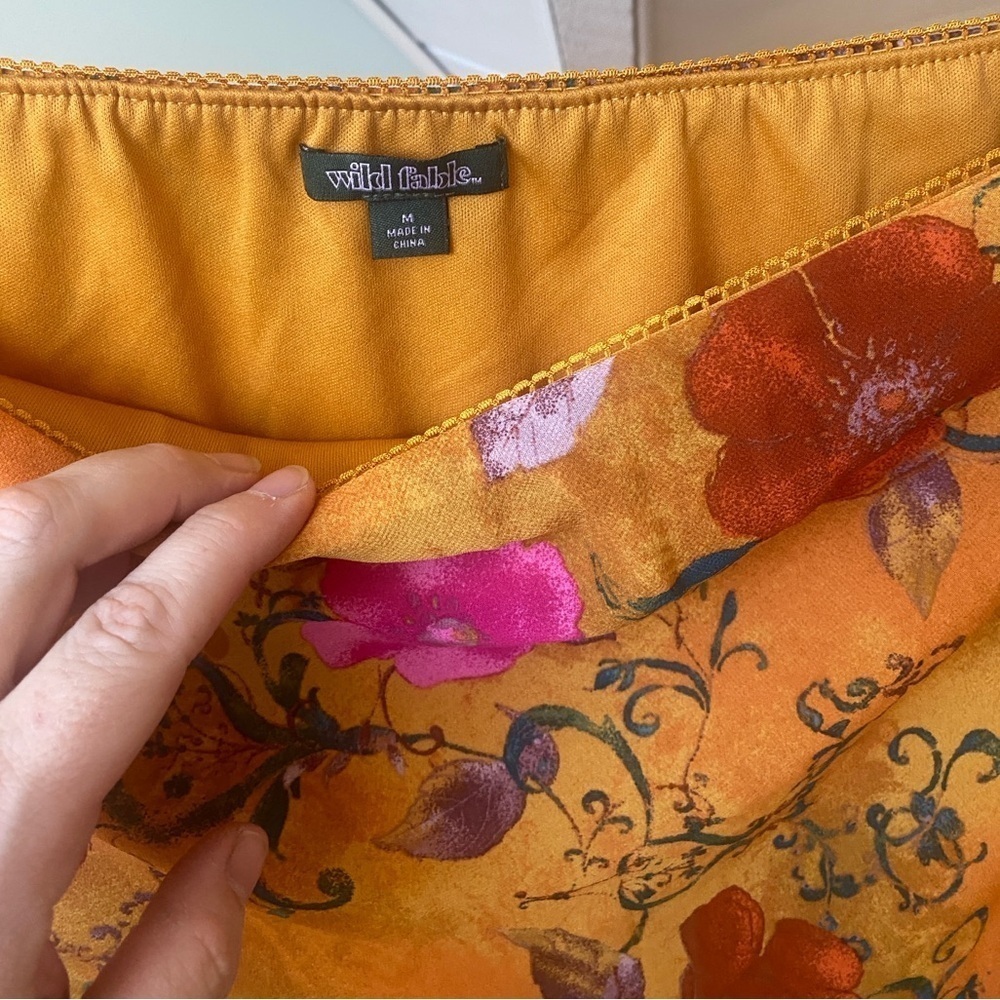 NWT Wild Fable Women's Chiffon Slip Mini Skirt Size Medium - Picture 3 of 7